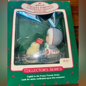 Hallmark Keepsake - #8 Frosty Friends Christmas Ornament - 1987